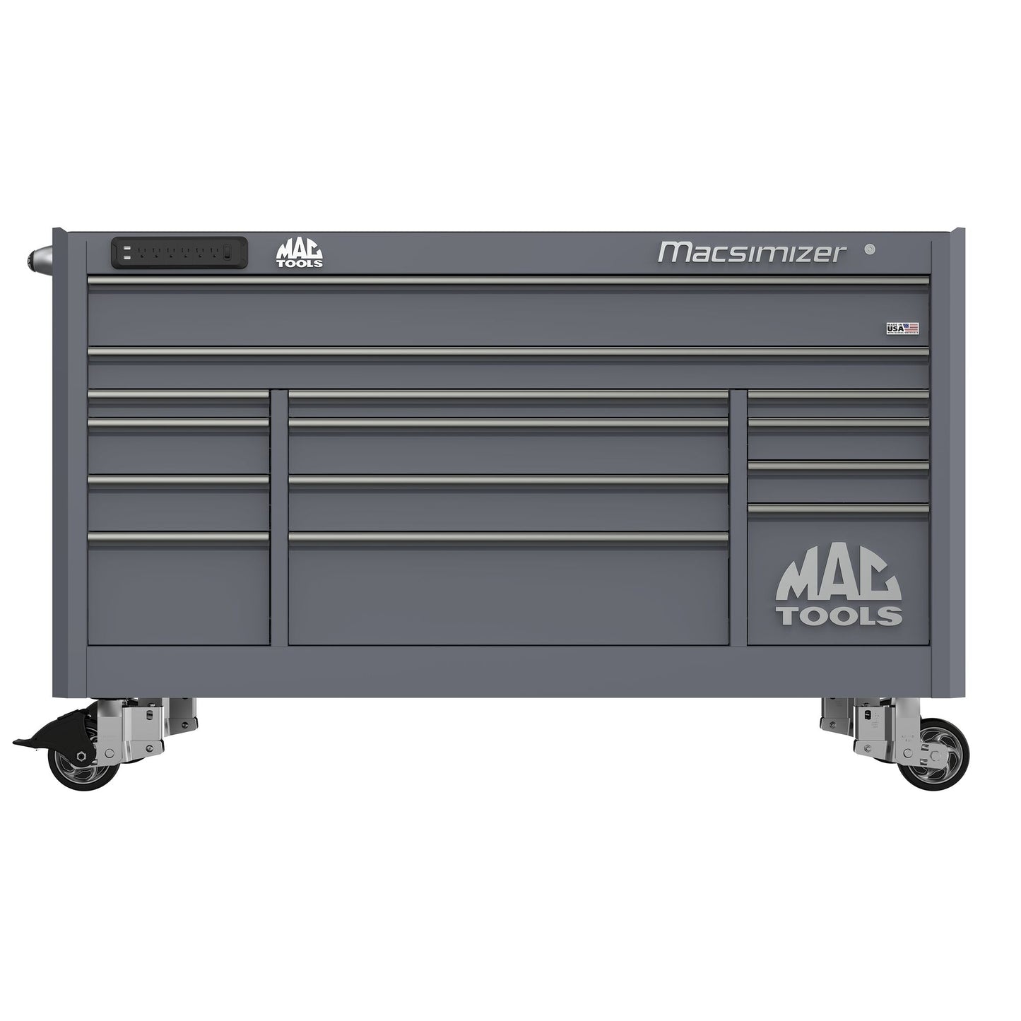 Macsimizer® 14-Drawer Workstation - Carbon Gray