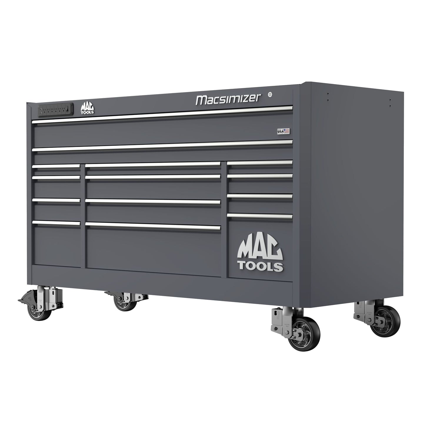 Macsimizer® 14-Drawer Workstation - Carbon Gray
