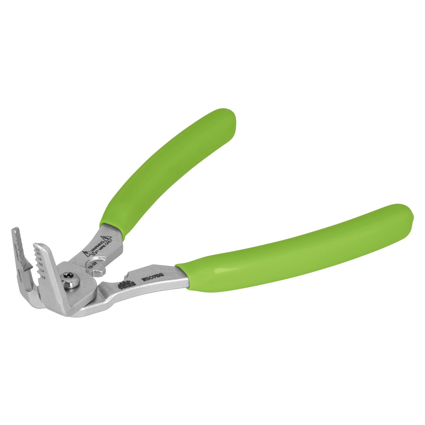 Angled Wire Stripper/Cutter/Crimper - Green
