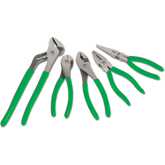 5-PC. Large Combination Pliers Set - Green