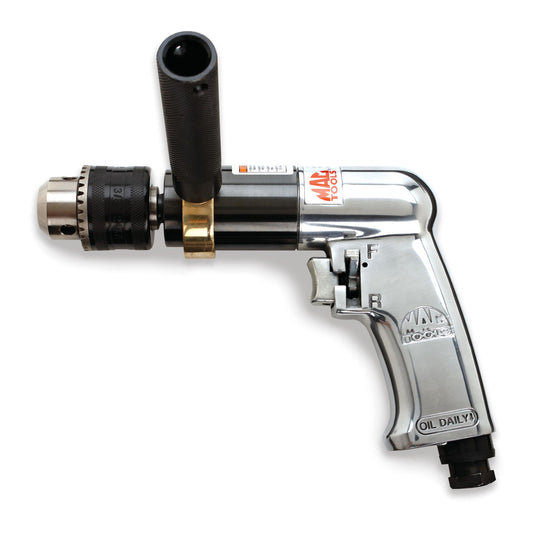 1/2" Reversible Aluminum Keyed-Chuck Air Drill