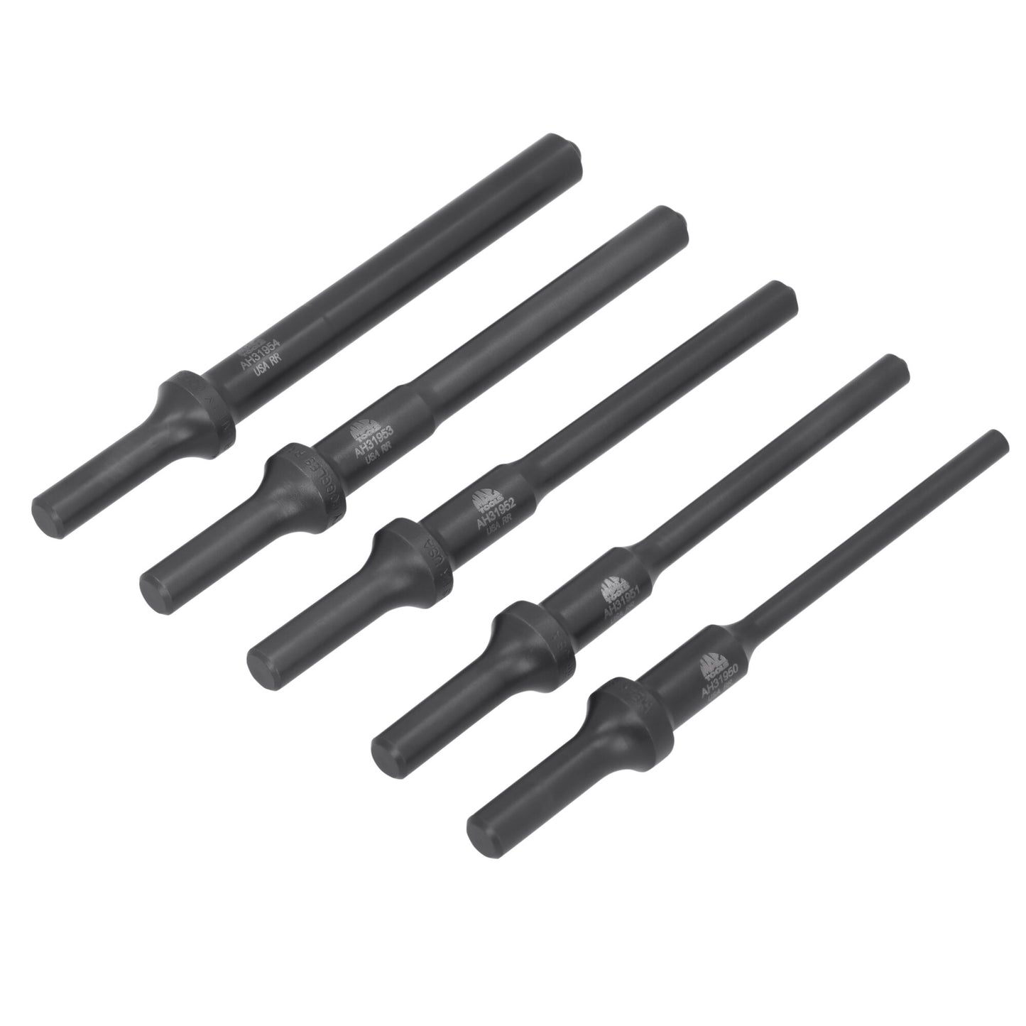 5-PC. Pneumatic Roll Pin Punch Set