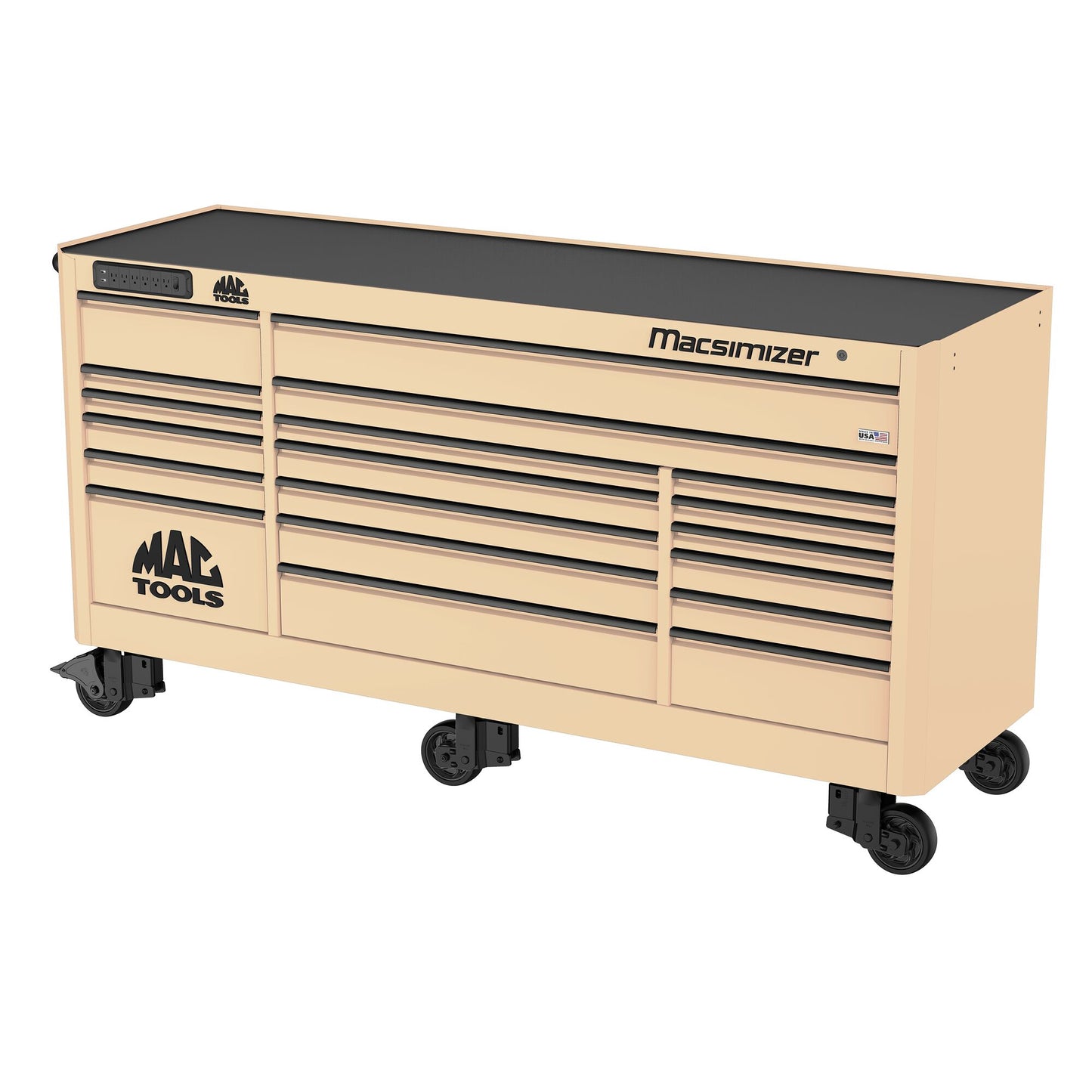 Macsimizer® 19-Drawer Workstation - Desert Tan