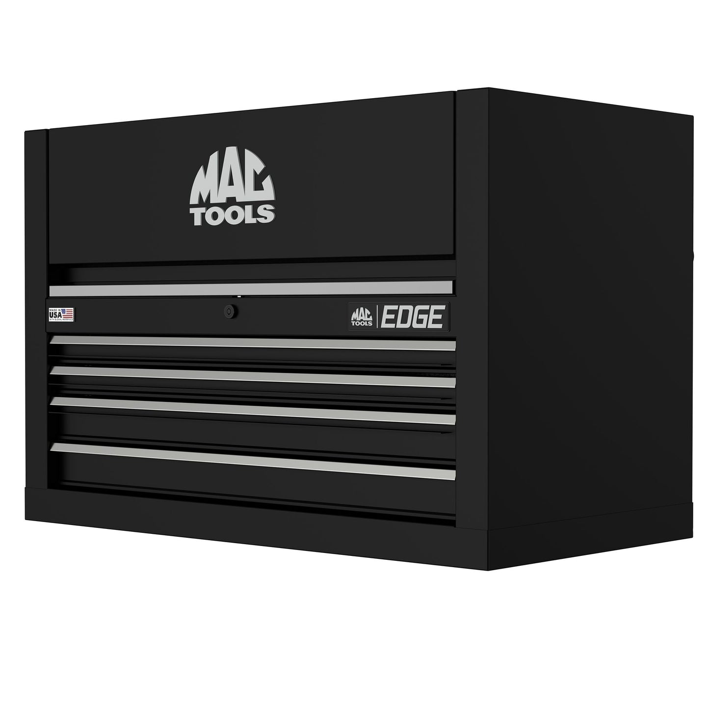 Edge™ 4-Drawer Top Chest for E4122 Workstation - Flat Black/Gunmetal Trim