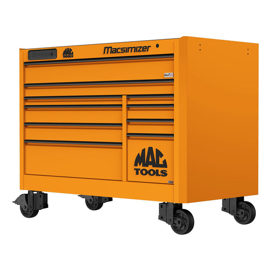 Macsimizer® 10-Drawer Workstation - Fireball Orange