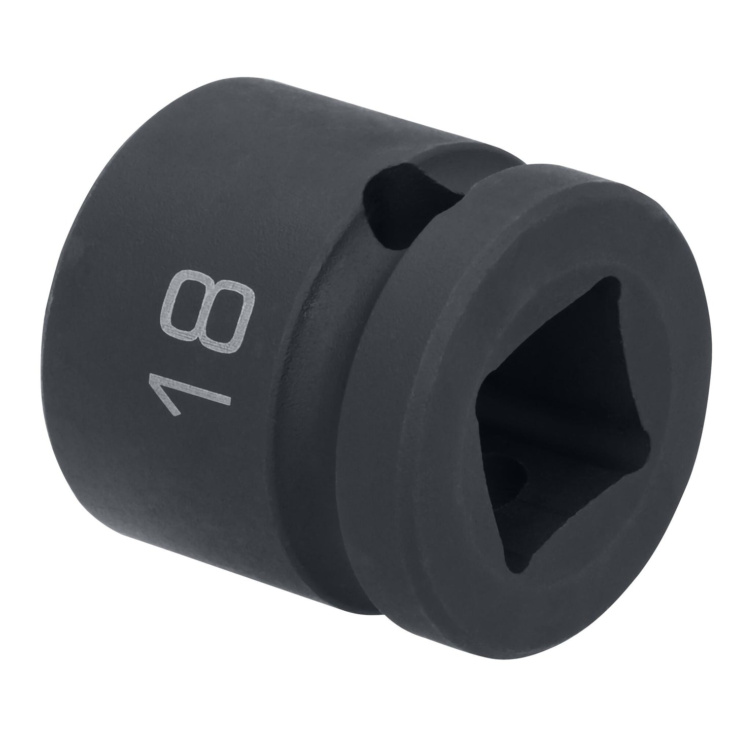 1/2" Drive 6 pt. Stubby Impact Socket - 18mm