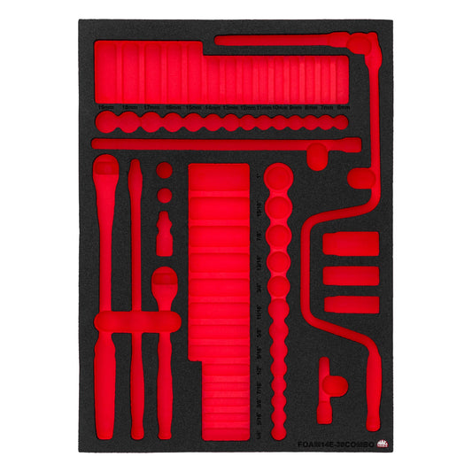 Foam Only - 3/8” Drive Combo Socket (FOAM14E-38COMBO Set)