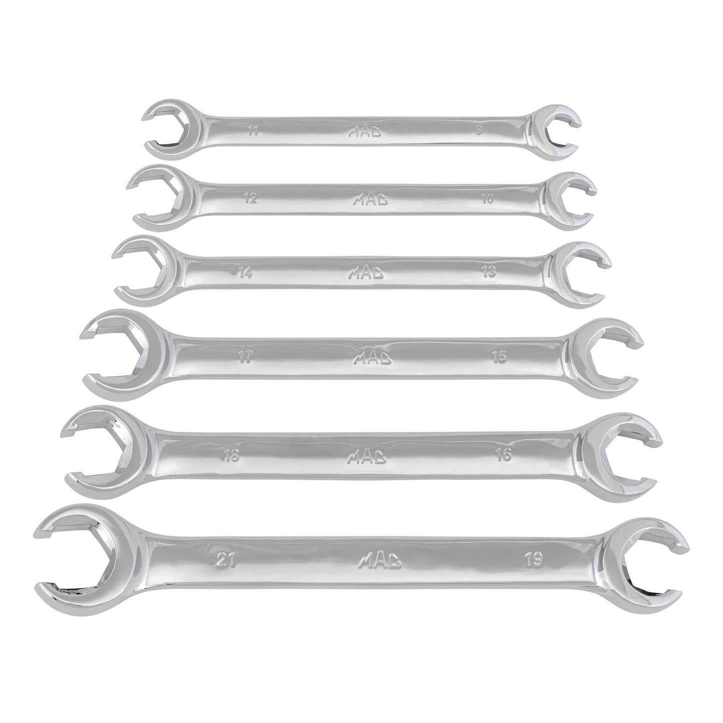 6-PC. MM Flare Nut Wrench Set
