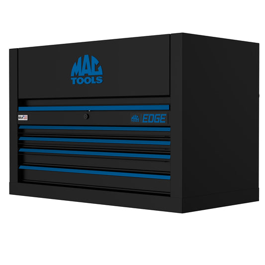 Edge™ 4-Drawer Top Chest for E4122 Workstation - Flat Black/Blue Trim