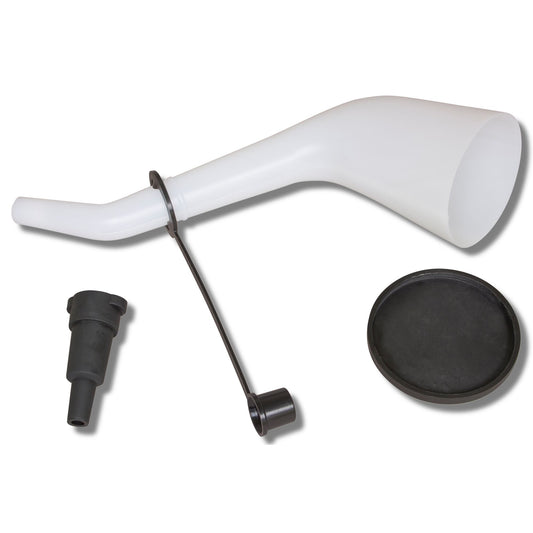 Offset Funnel with Spout Cap and Lid