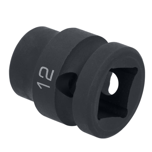 1/2" Drive 6 pt. Stubby Impact Socket - 12mm