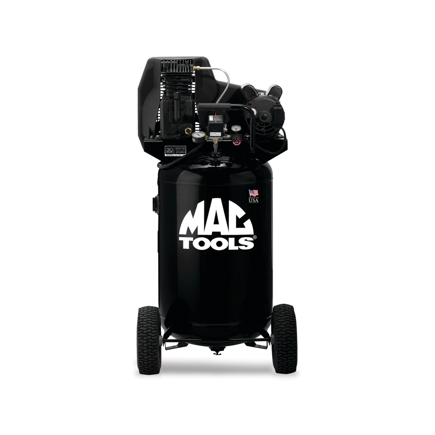 30-Gallon Single-Stage Cast Iron 120-Volt 1.9HP Industrial Air Compressor