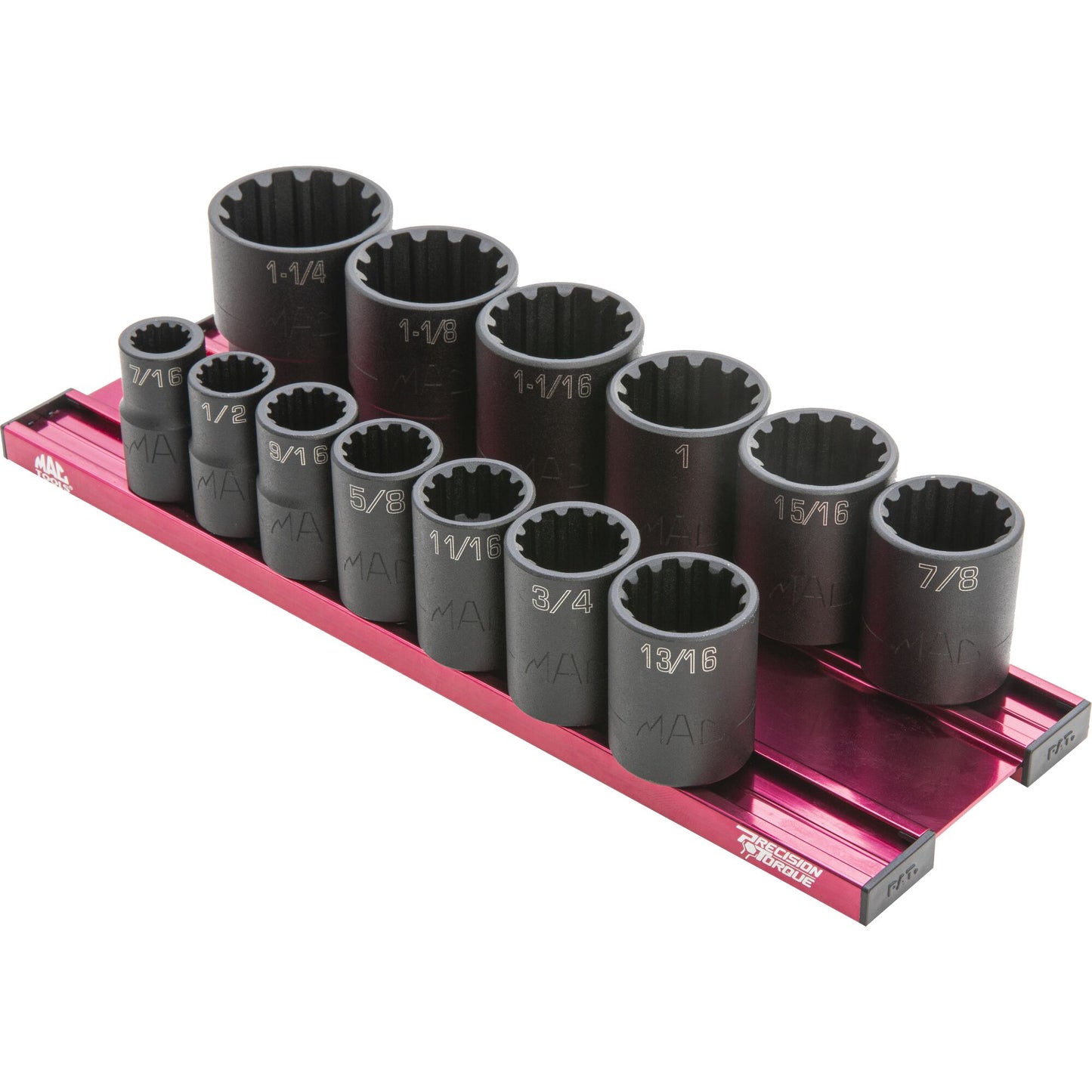 13-PC. 1/2” Drive SAE Spherical Impact Socket Set