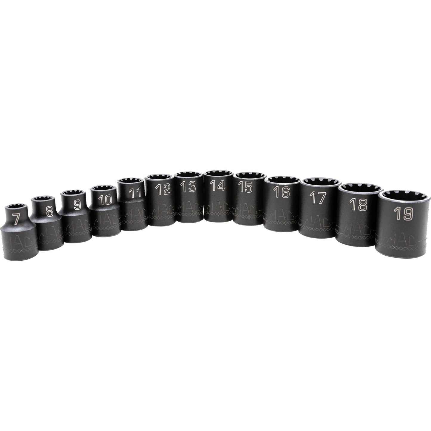 13-PC. 3/8” Drive Metric Spherical Impact Socket Set