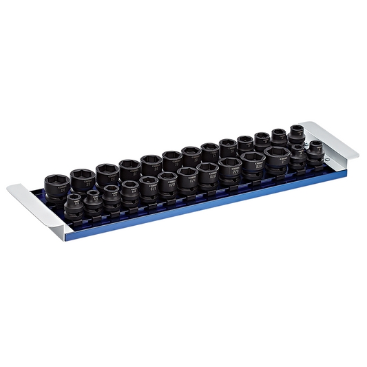 26-PC. 1/2" Drive Combination Stubby Impact Socket Set - 6-PT.