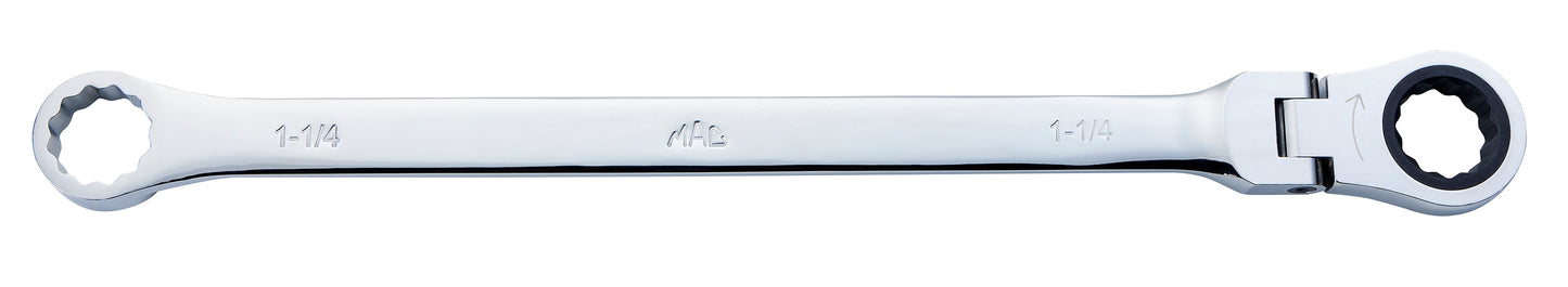 1-1/4" XL Flex Head Ratcheting Wrench – 12 pt.