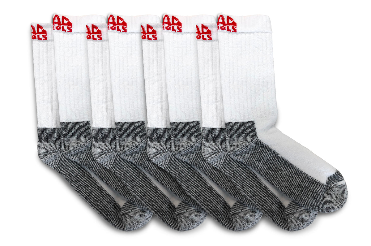 4PK White Socks
