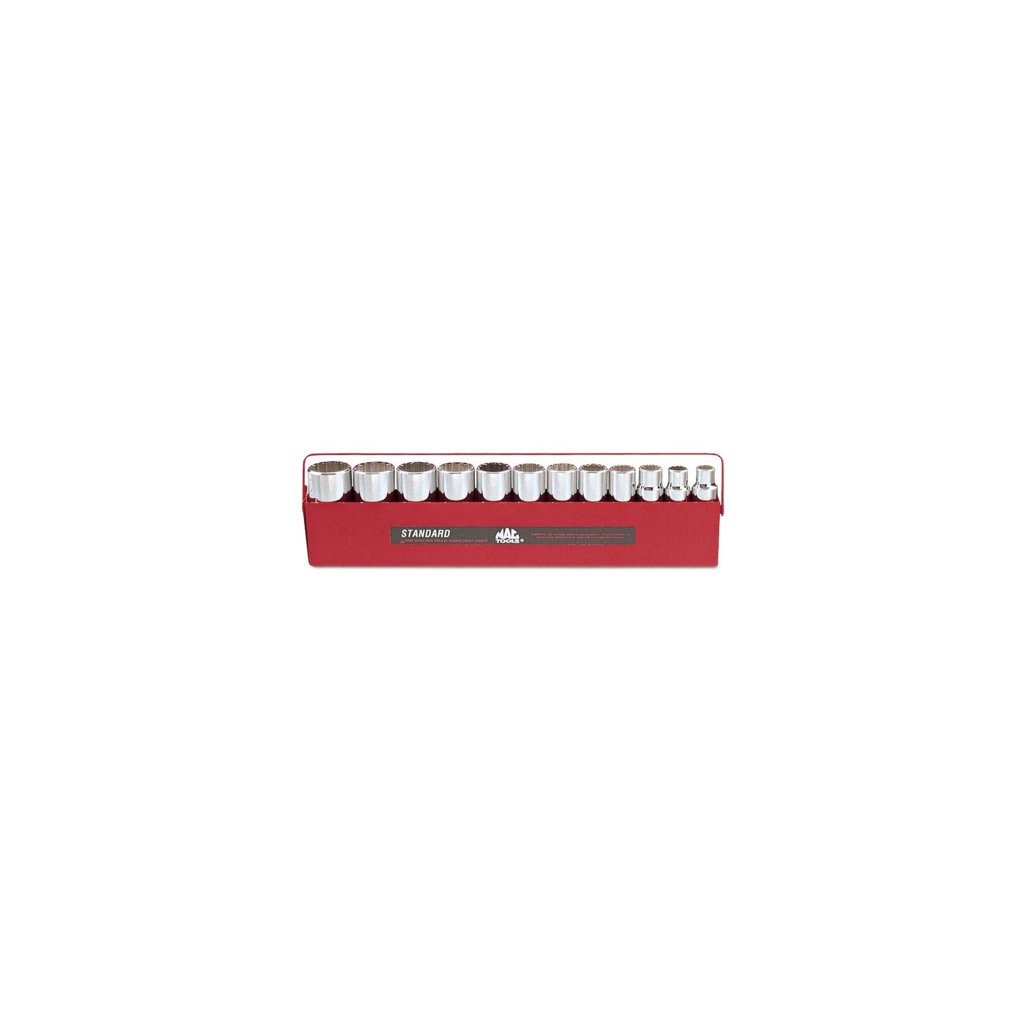 12-PC. 1/2" Drive SAE Deep Socket Set - 6-PT.