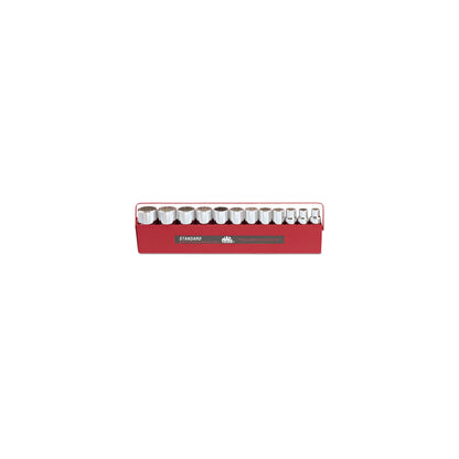 12-PC. 1/2" Drive SAE Deep Socket Set - 6-PT.