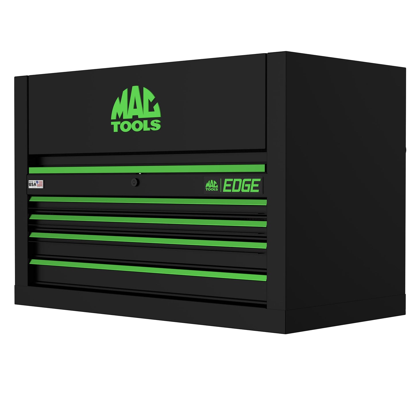 Edge™ 4-Drawer Top Chest for E4122 Workstation - Flat Black/Green Trim