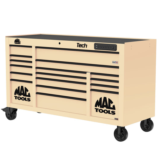 Tech™ Series 16-Drawer Workstation with PowerTech™ Drawer - Desert Tan