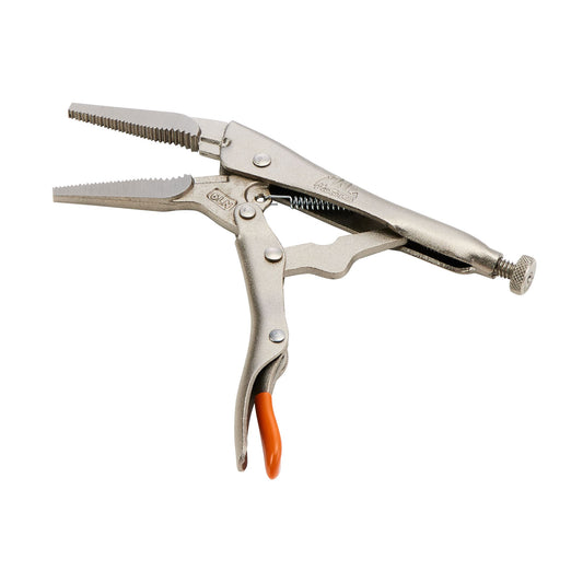 6" Long Nose Trigger Release Locking Pliers - Orange