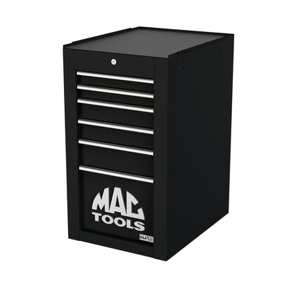 Tech™ Series 6-Drawer Side Cabinet with PowerTech™ Drawer - Flat Black