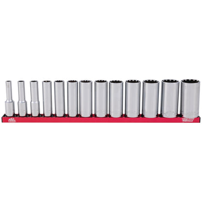 13-PC. 3/8” Drive SAE Deep Spherical Socket Set