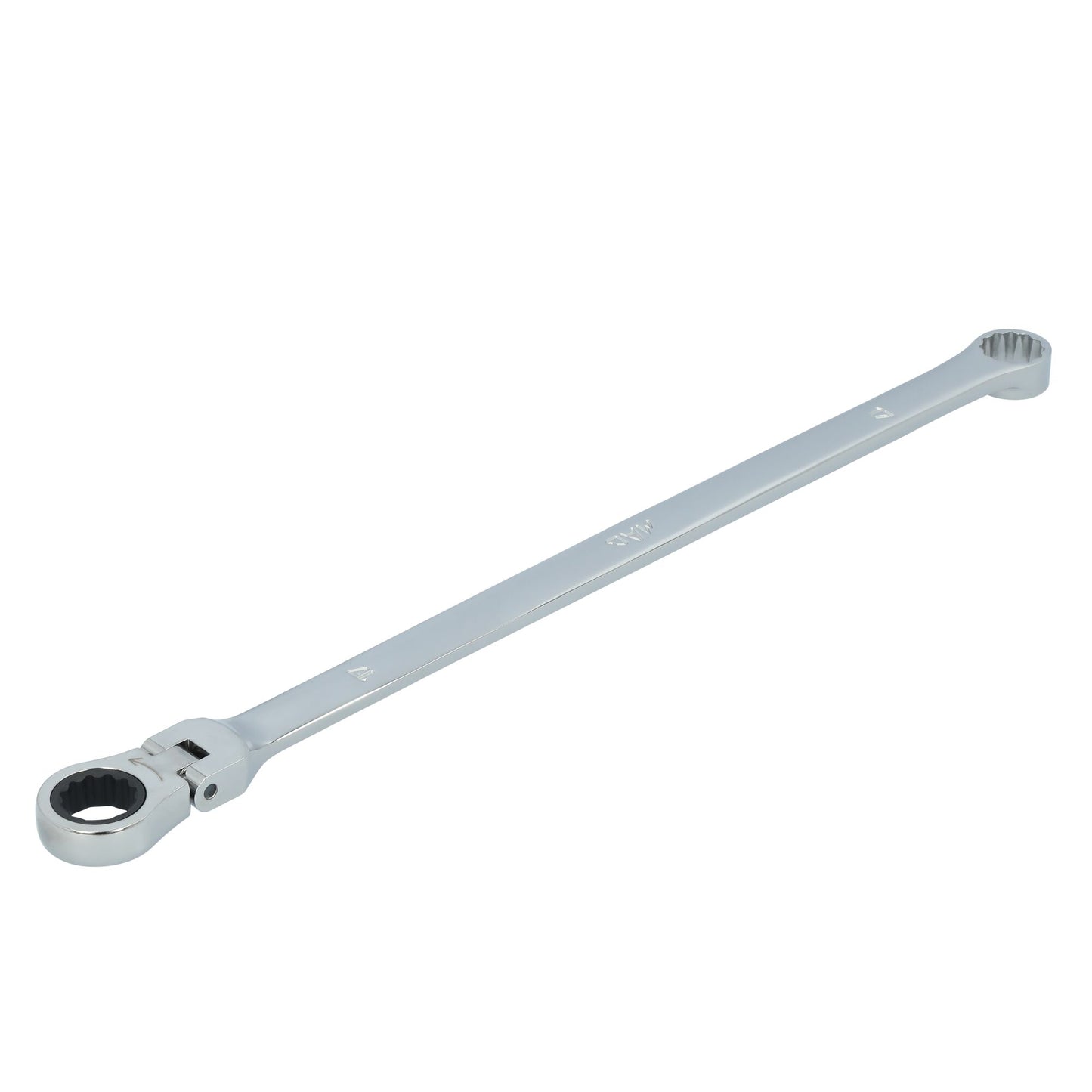 17mm XL Double Box Flex Head Ratcheting Wrench - 12 pt.
