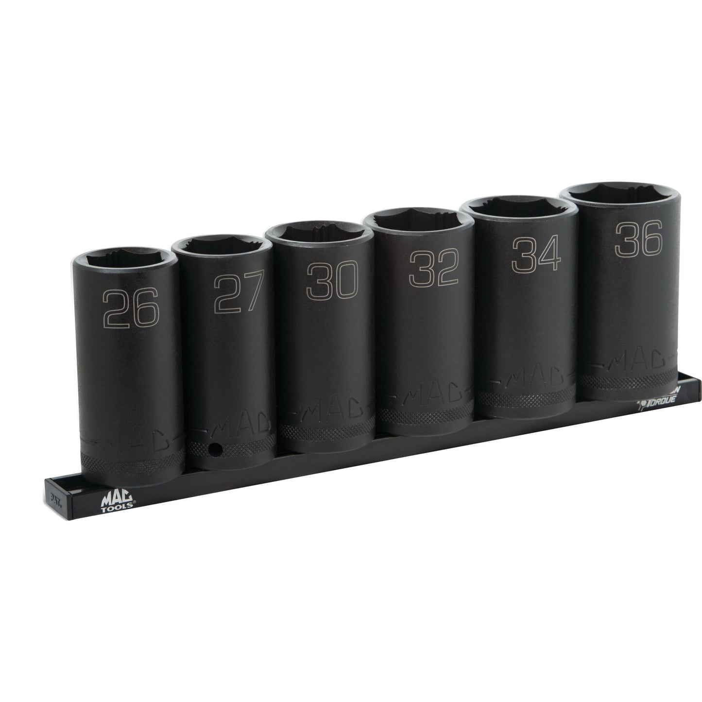6-PC. 1/2" Drive Metric Deep Impact Socket Set - 6-PT.