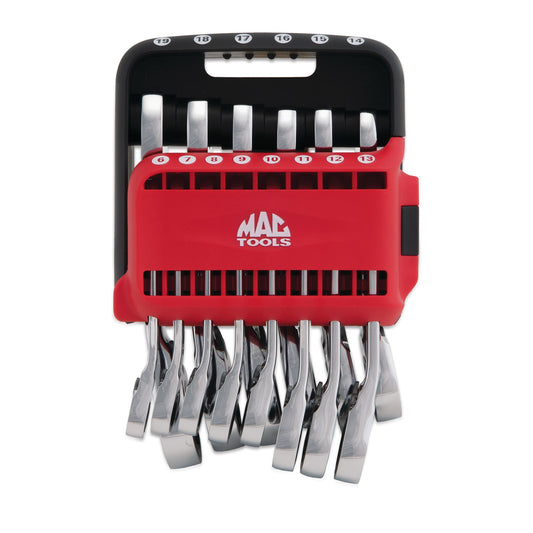 14-PC. Metric Stubby Reversible Ratcheting Wrench Set - 12-pt.