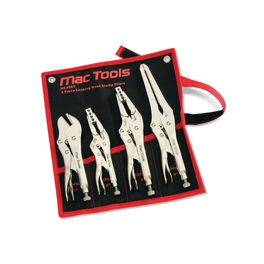 4-PC. Locking Hose Pincher and Clamp Pliers Set