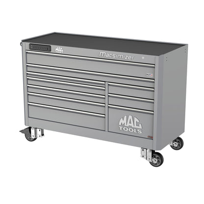 Macsimizer® Series 10-Drawer Workstation with PowerTech™ Drawer - Mica Gray