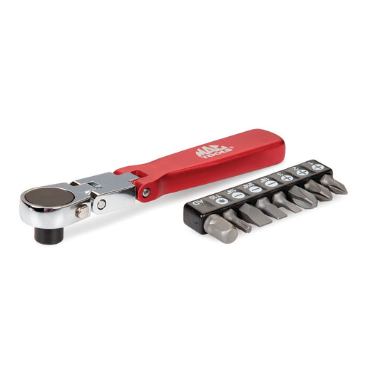 9-PC. 1/4" Hex Drive Dual-Flex-Head Bit Driver Kit