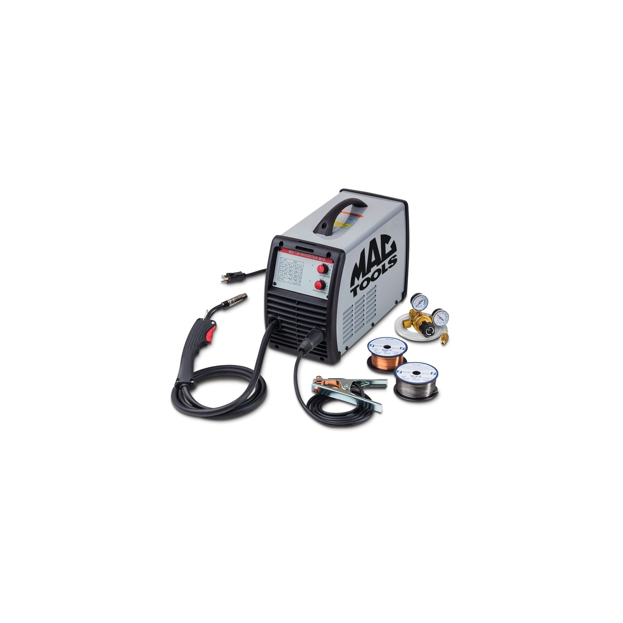 138-Amp Portable Inverter MIG Welder - 3/16