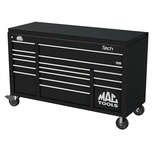 Tech™ Series 16-Drawer Drop Top Workstation - Galaxy Black