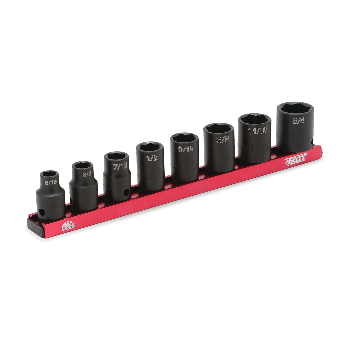 8-PC. 3/8" Drive SAE Impact Socket Set - 6-PT.