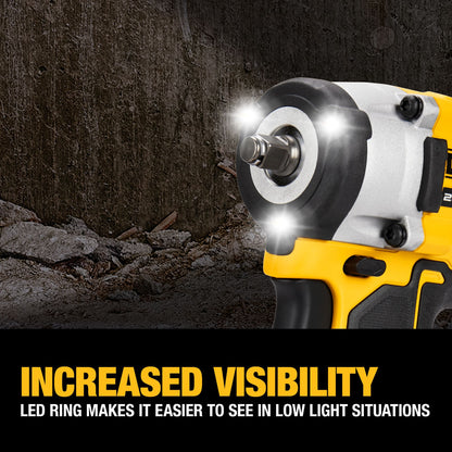 DEWALT® ATOMIC™ 20V MAX* 3/8" Cordless Compact Impact Wrench with Hog Ring Anvil Kit