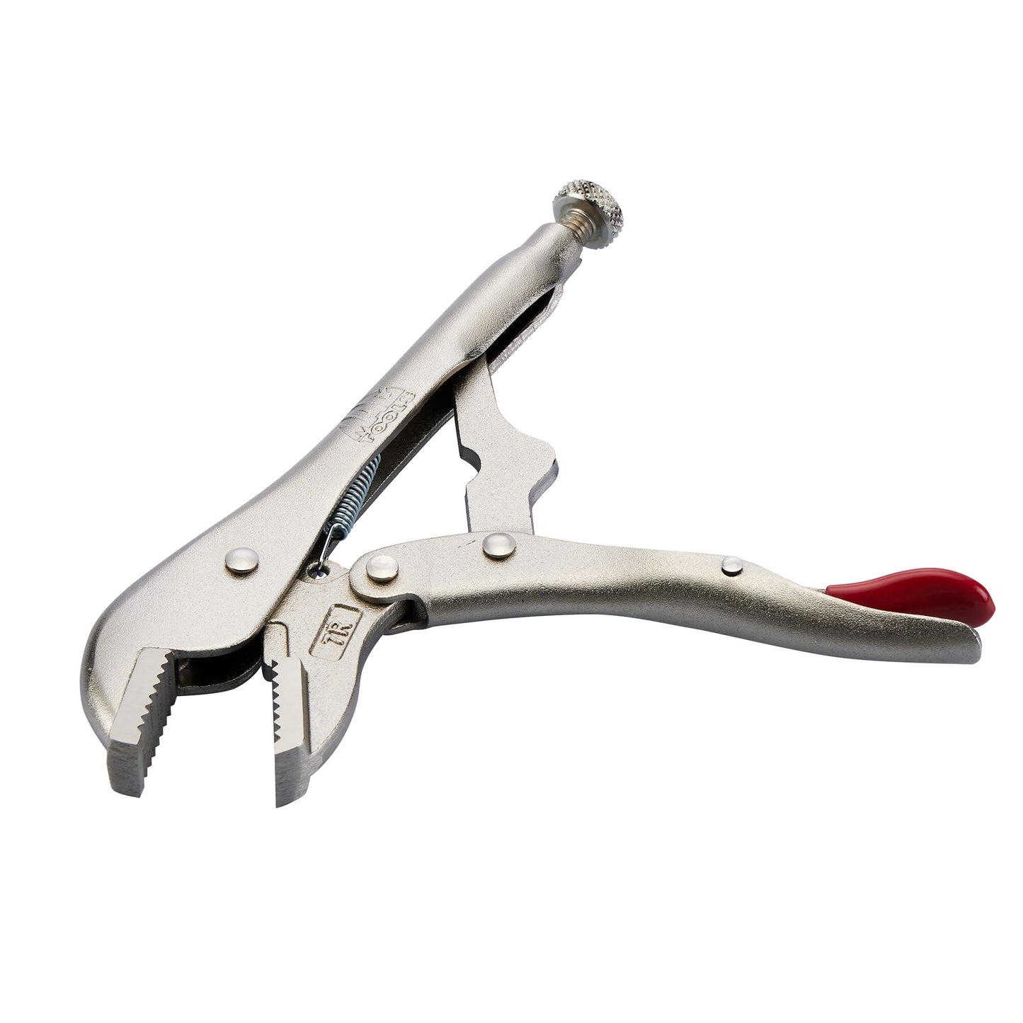 7" Straight Jaw Trigger Release Locking Pliers - Red