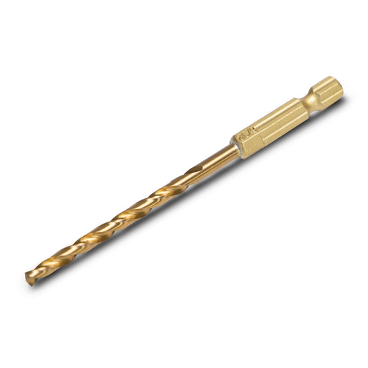 Titanium-Nitride Coated Quick-Disconnect Drill Bit