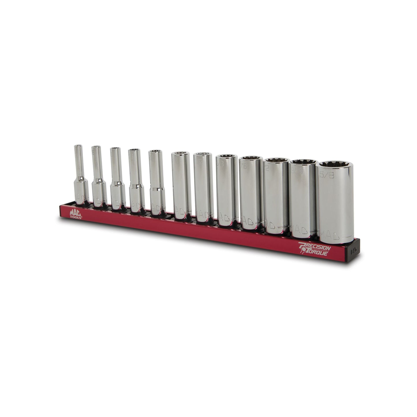 12-PC. 1/4" Drive SAE Deep Spline Socket Set