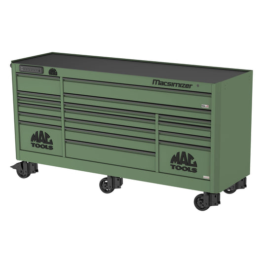 Macsimizer® 17-Drawer Workstation - Olive Green