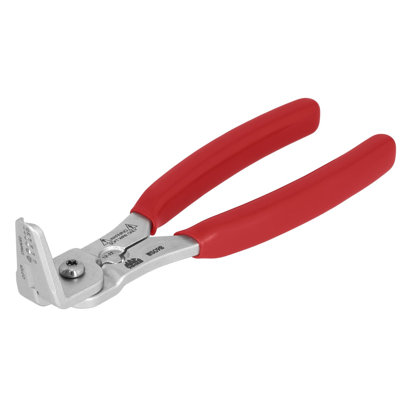 Angled Wire Stripper/Cutter/Crimper - Red