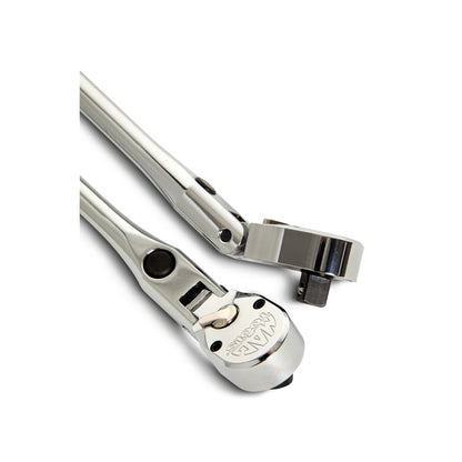 3/8" Drive Axis 90-Tooth Locking Flex-Head Metal-Handle Ratchet - 13"