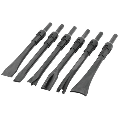 6-PC. Non-Turning .401 Shank Air Hammer Bit Set