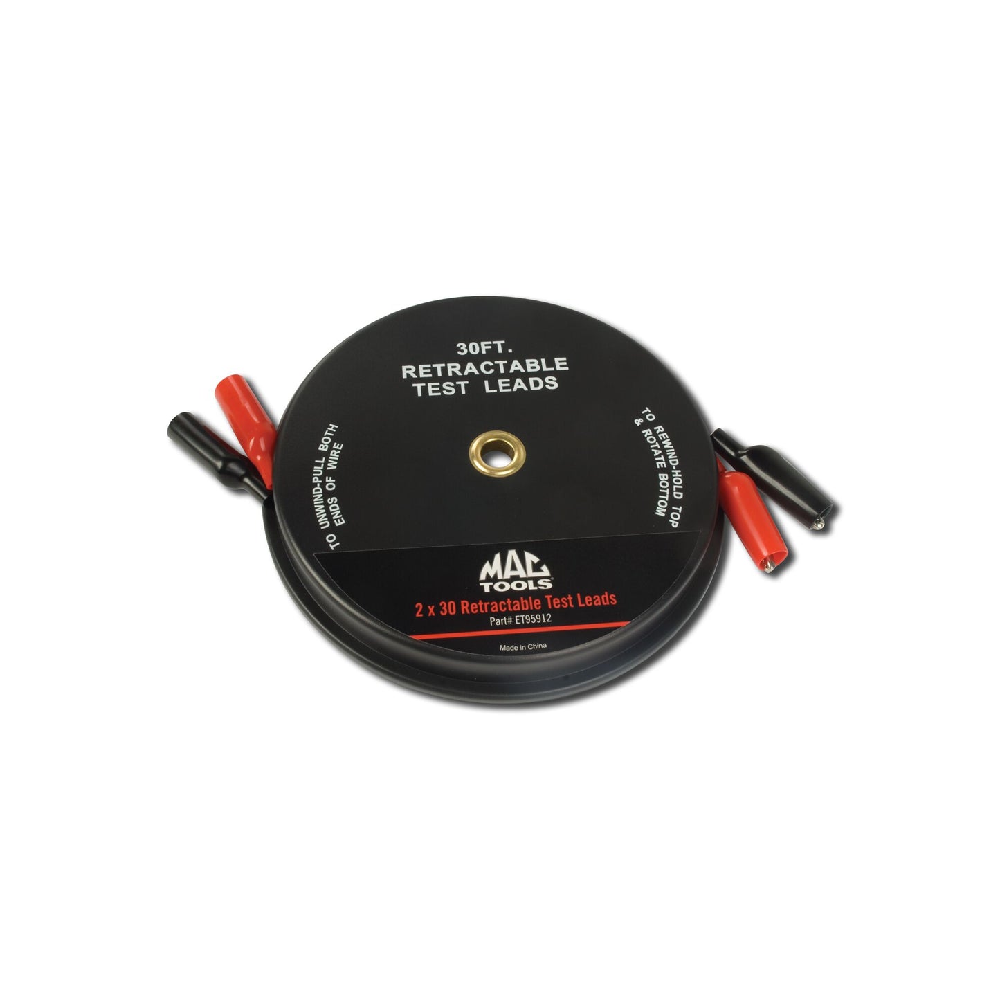 2-PC. Retractable Test Lead Set 30'