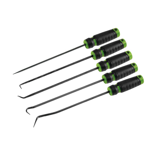 5-PC. Mac-Grip™ Long Pick Set - Hi-Vis Green