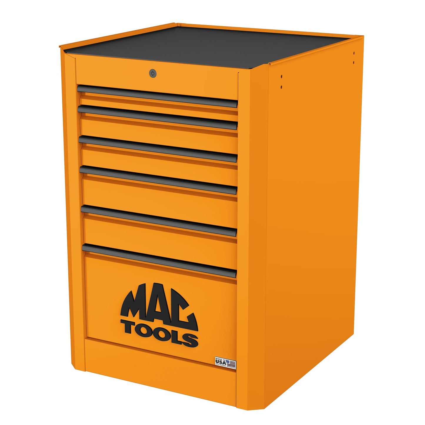 Macsimizer® 6-Drawer Side Box with PowerTech™ Drawer - Fireball Orange