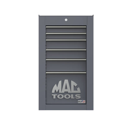 Tech™ Series 6-Drawer Side Cabinet with PowerTech™ Drawer - Carbon Gray