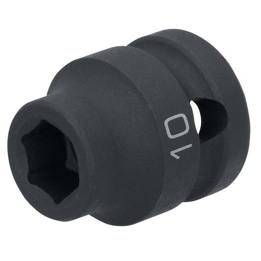 1/2" Drive 6 pt. Stubby Impact Socket - 10mm